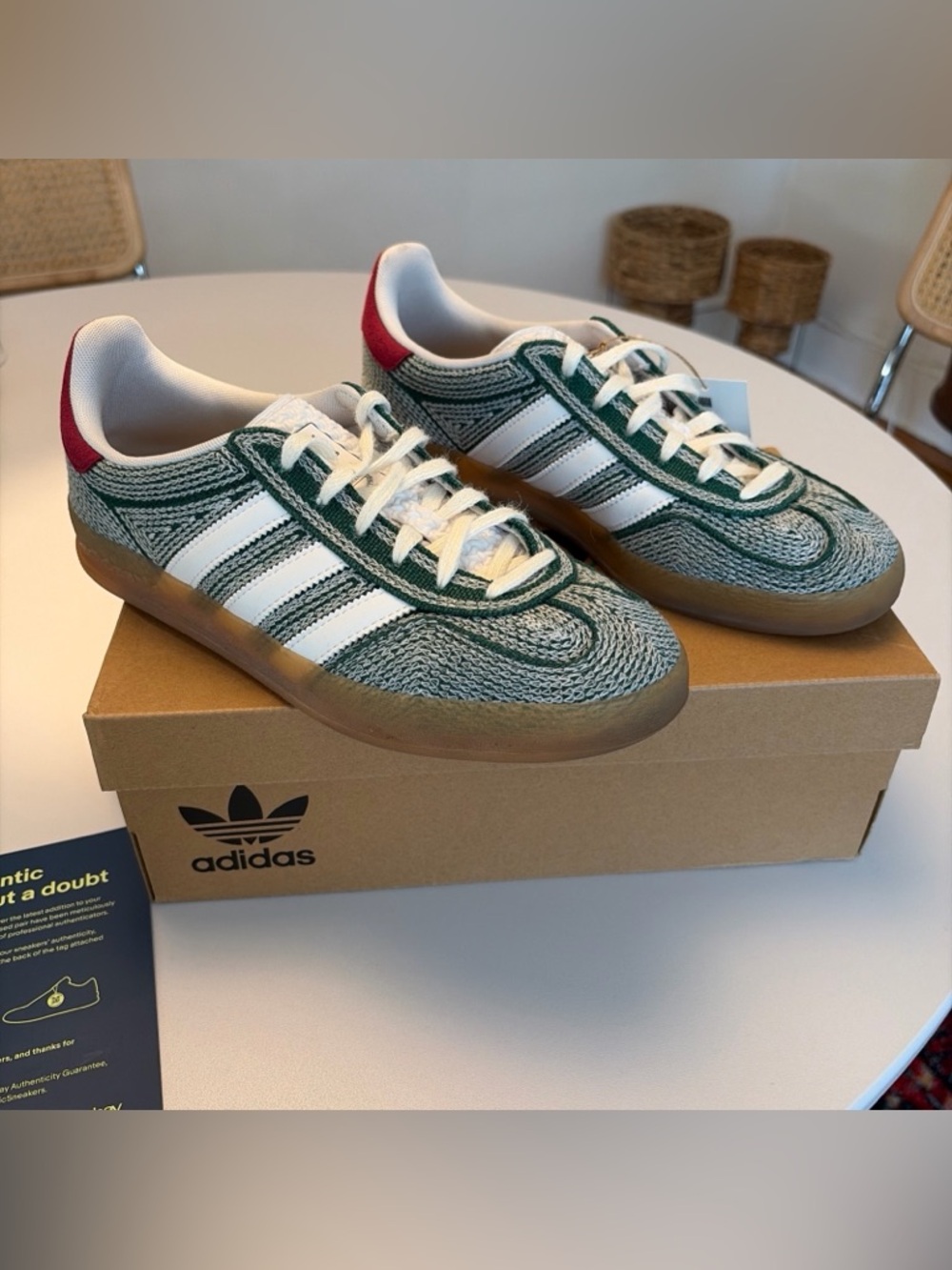 Sean Wortherspoon Adidas Gazelle Hemp size 8